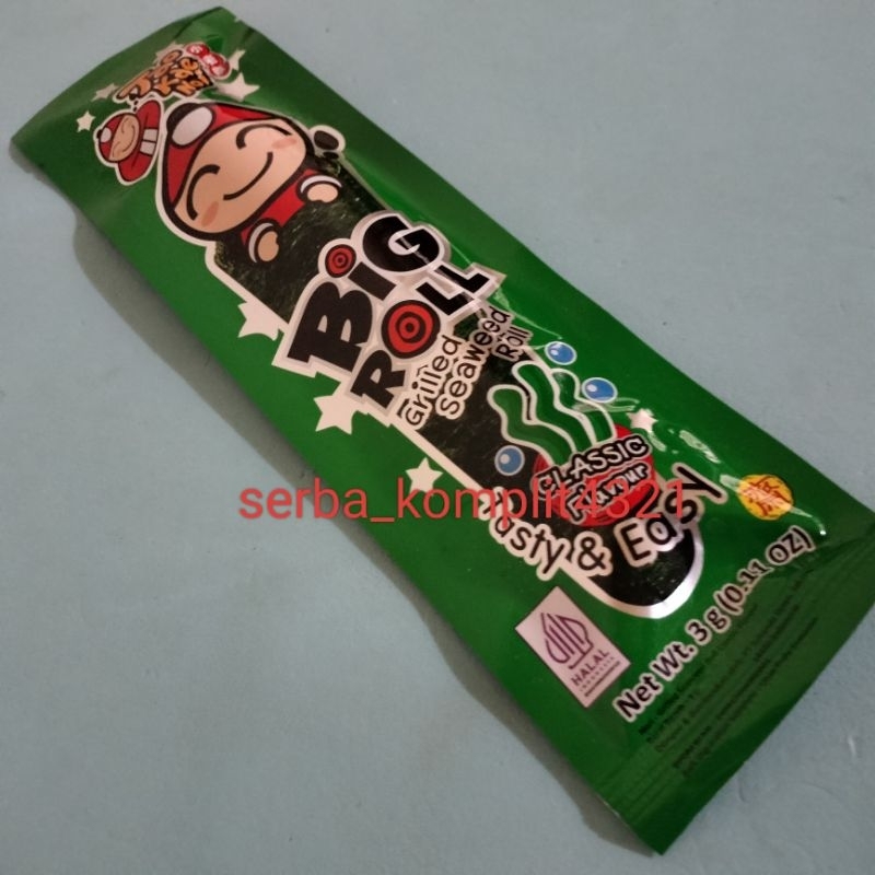 

Tao Kae Noi grilled seaweed roll classic flavour ECER per 1pcs