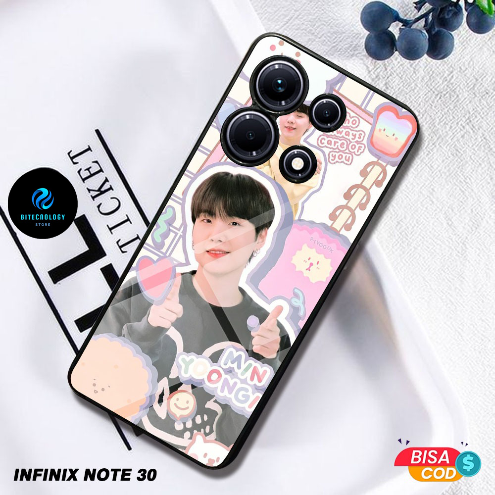 COD Case INFINIX NOTE 30 NOTE 12 Casing Motif BTS Kpop Suga Aesthetic Gambar Keren Wallpaper Custom 