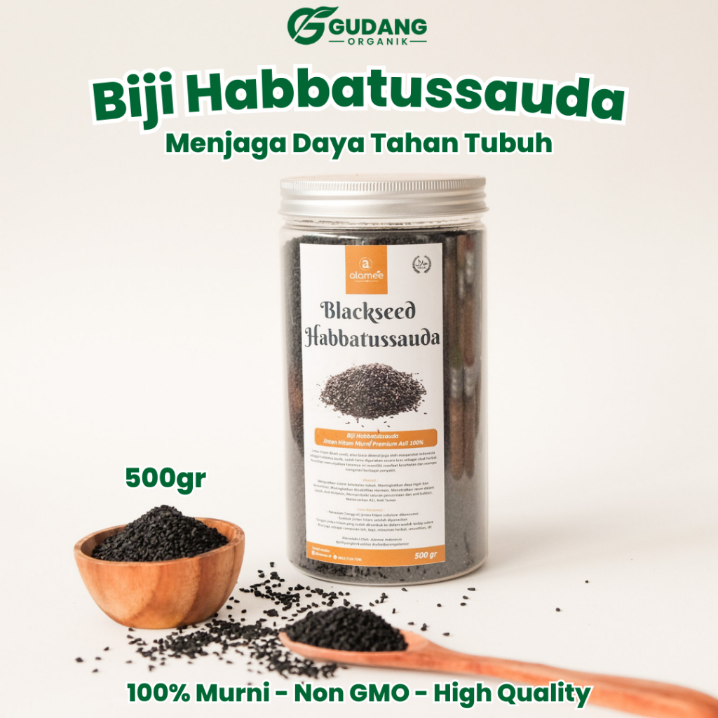 

500gr Habbatussauda Biji Jintan Hitam Blackseed Bubuk Habbatusauda