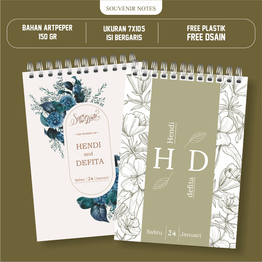 

(Cover Saja) Note Book Pernikahan murah / Blok Note / souvenir murah cepat /souvenir nikah