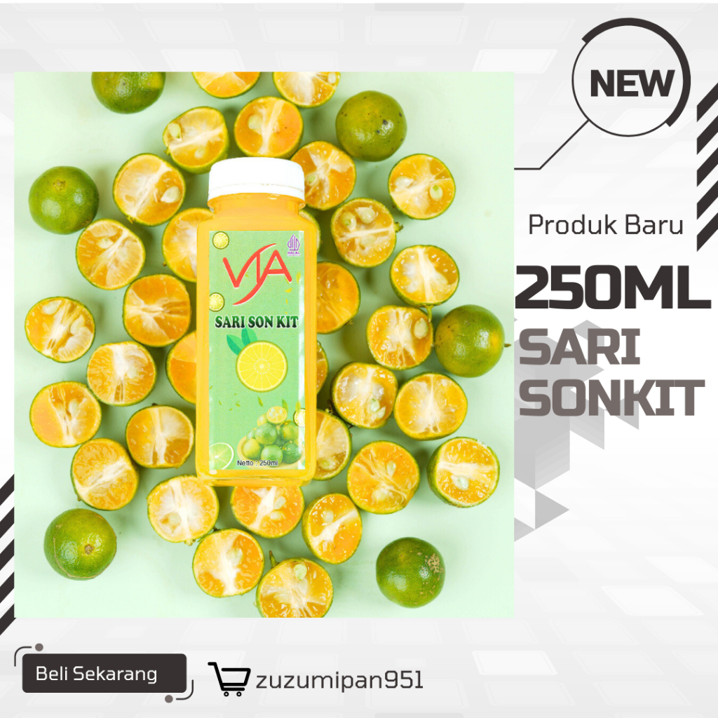 

Sari jeruk sambal 250 ml|Sari Sonkit / Sari Kasturi / Sari Kalamansi