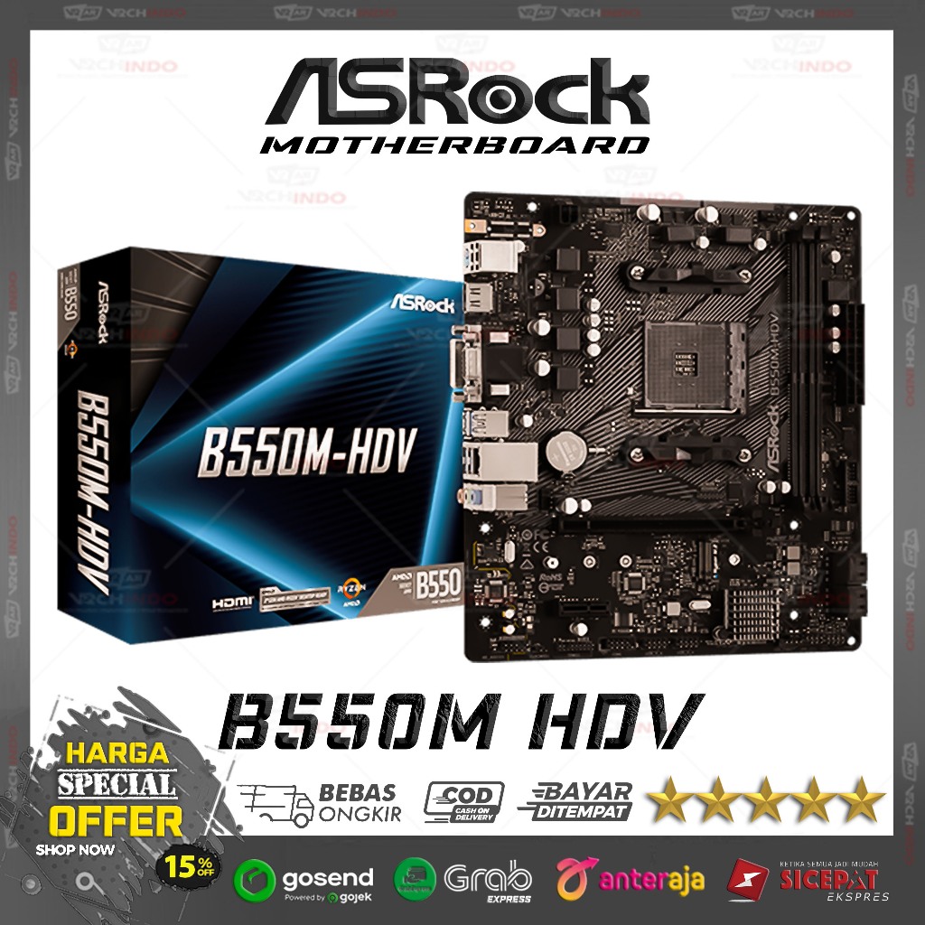 Motherboard ASRock B550M-HDV / MOBO ASRock B550M
