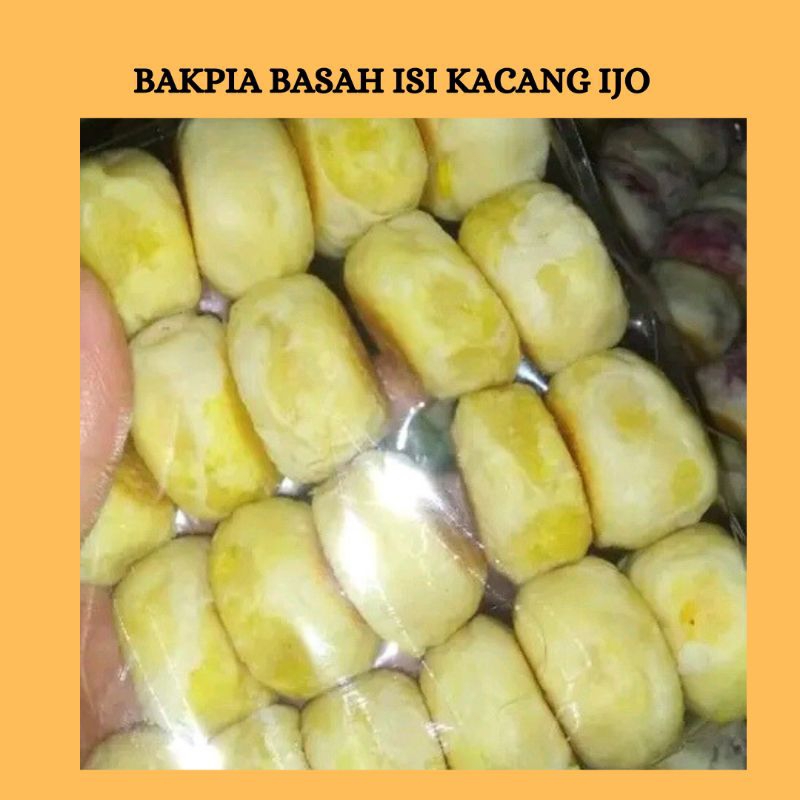 

BAKPIA BASAH KHAS JOGJA ISI KACANG IJO Varian isi