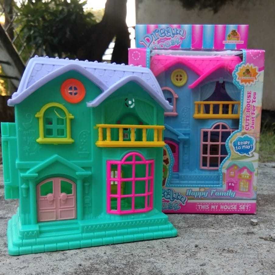 MAINAN anak rumahan OCT 2906 DREAM HOUSE RUMAH RUMAHAN SWEET HOME BONEKA KECIL MINI