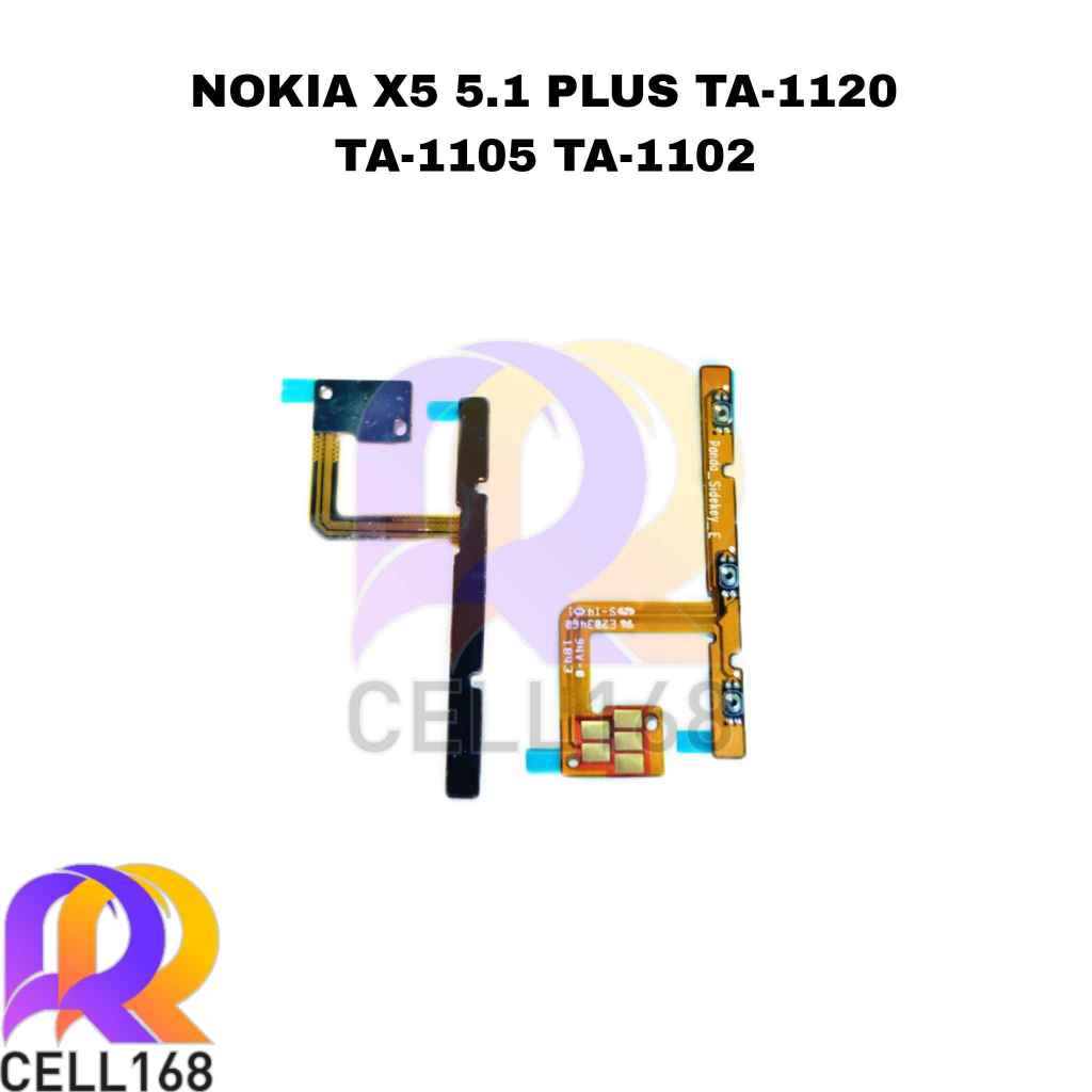 FLEXIBLE ON OFF NOKIA X5 5.1 PLUS TA-1120 TA-1105 TA-1102 FLEXIBEL TOMBOL VOLUME POWER