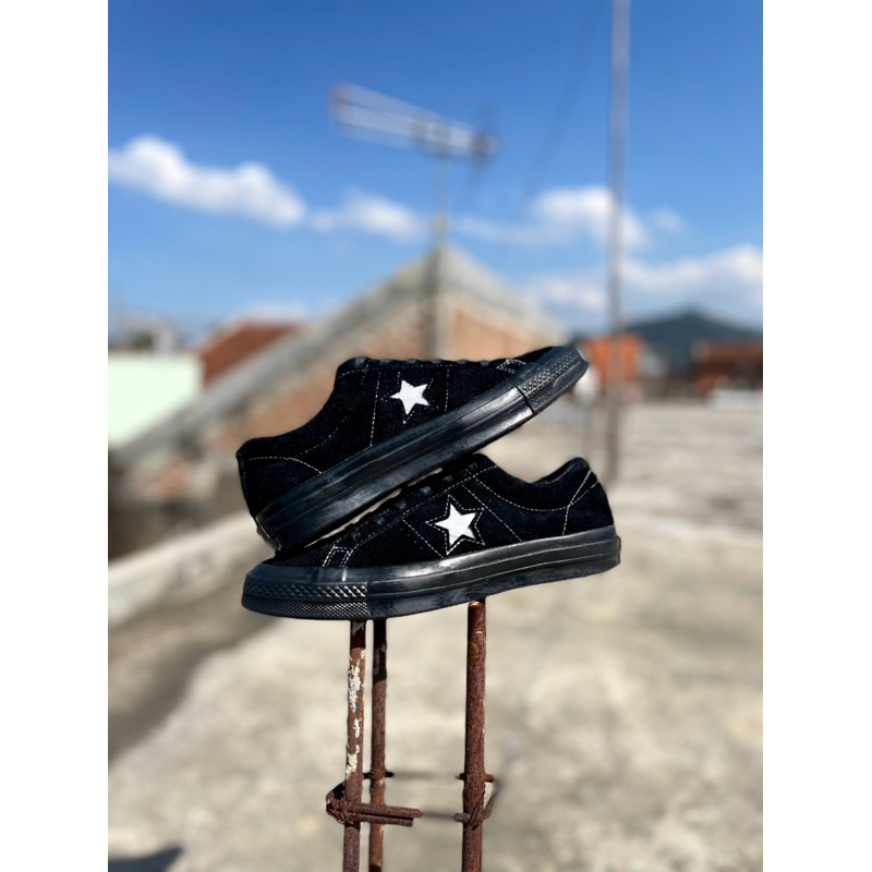 Converse One Star Reflective ox Full Black