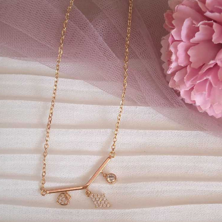 XKLK107 ~ Kalung Imitasi Warna Gold / Aksesoris Fashion Anak Perempuan / Kalung Liontin / Girls Neck