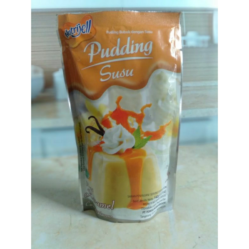 

Nutrijel Puding Susu Rasa Caramel / vanilla 1x 130gram ( TINGGAL TAMBAH AIR 300ML TANPA TAMBAHKAN GULA LAGI)