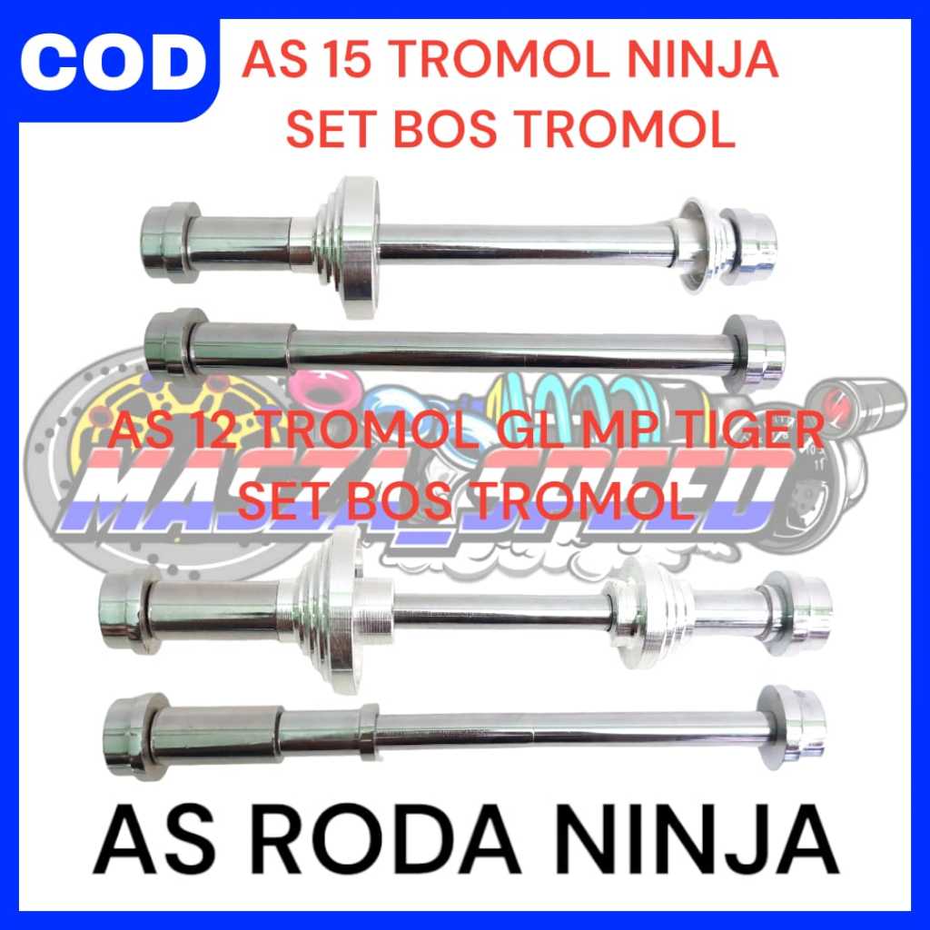 AS RODA DEPAN NINJA STAINLESS TROMOL NINJA CB GL MEGAPRO TIGER RX KING KLX D-TRACKER SET BOS TROMOL
