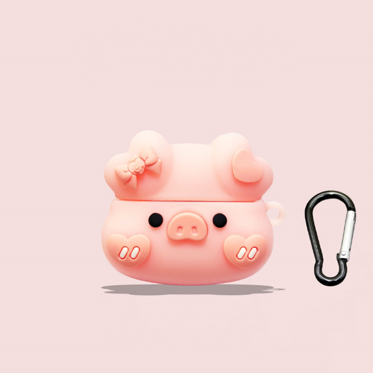 Case WM02 Baseus Encok Earphone Silikon Karakter Kartun WM02 Kode 15 - Babi