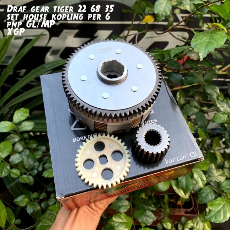 Drafgear tiger 22 68 35 set house kopling per 6 XGP pnp Mp GL CB