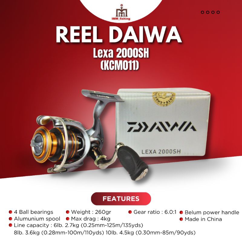 REEL DAIWA LEXA | Alat gulungan Pancing | Spinning