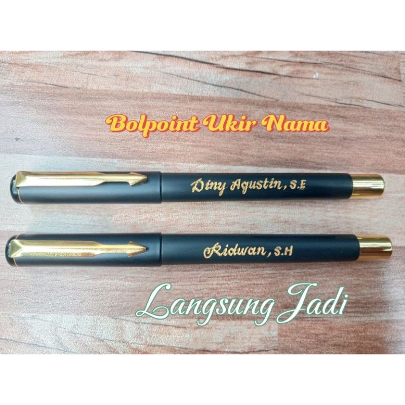 

Bolpoin ukir nama langsung jadi, minimal order 3pcs