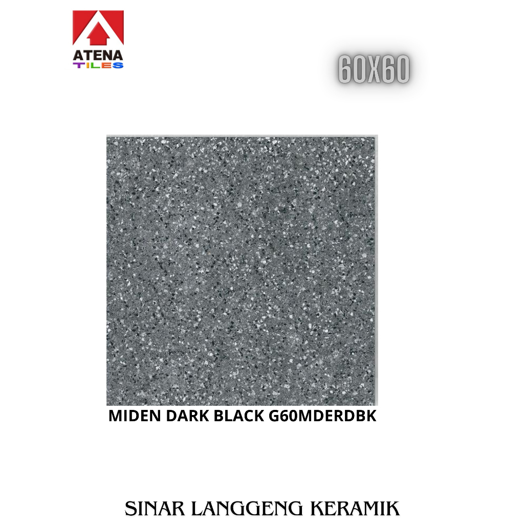 GRANIT ATENA/MIDEN DARK BLACK G60MDERDBK/60x60/LANTAI