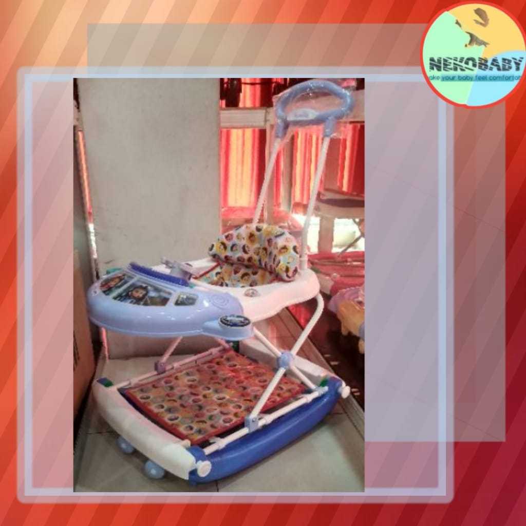 Baby Walker Family tipe 211L Model Pessawat Tempur Upin dan Ipin