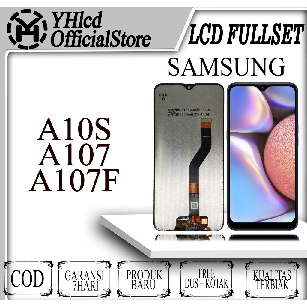 LCD SAMSUNG GALAXY A10S A107 A107F ASLI Fullset - Gratis Alat Servis Bisa COD + Garansi 1 Tahun