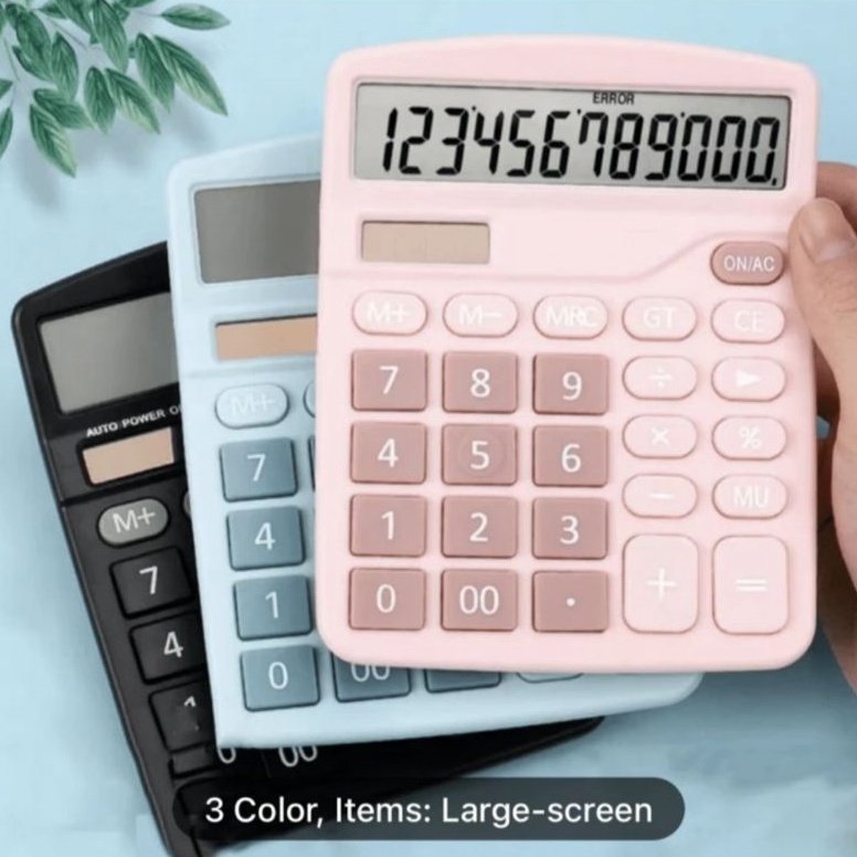 

KODE X2W Kalkulator 12 Digit Dexin KK837Kalkulator Layar LebarKalkulator 2 Power