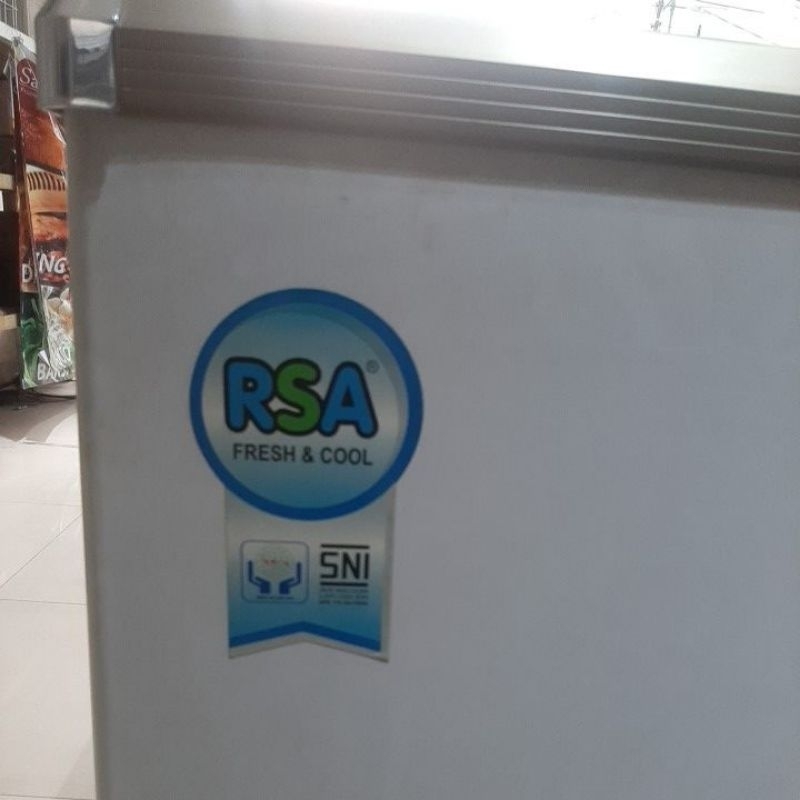 Freezer Second Kaca Geser RSA 320 / Freezer PRELOVED / Freezer Bekas / Freezer seken / Chiller Bekas