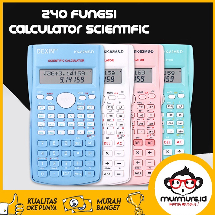 

KODE M32K MURMUREID KALKULATOR SAINS FUNCTION SCIENTIFIC CALCULATOR 24 FUNGSI KALKULASI WARNA 17 scientific calculator