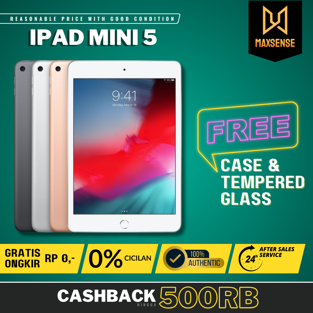 iPad Mini 5 | Mini 4 256GB 128GB 64GB 32GB 16GB  Wifi Only & Cellular Second Fullset Original
