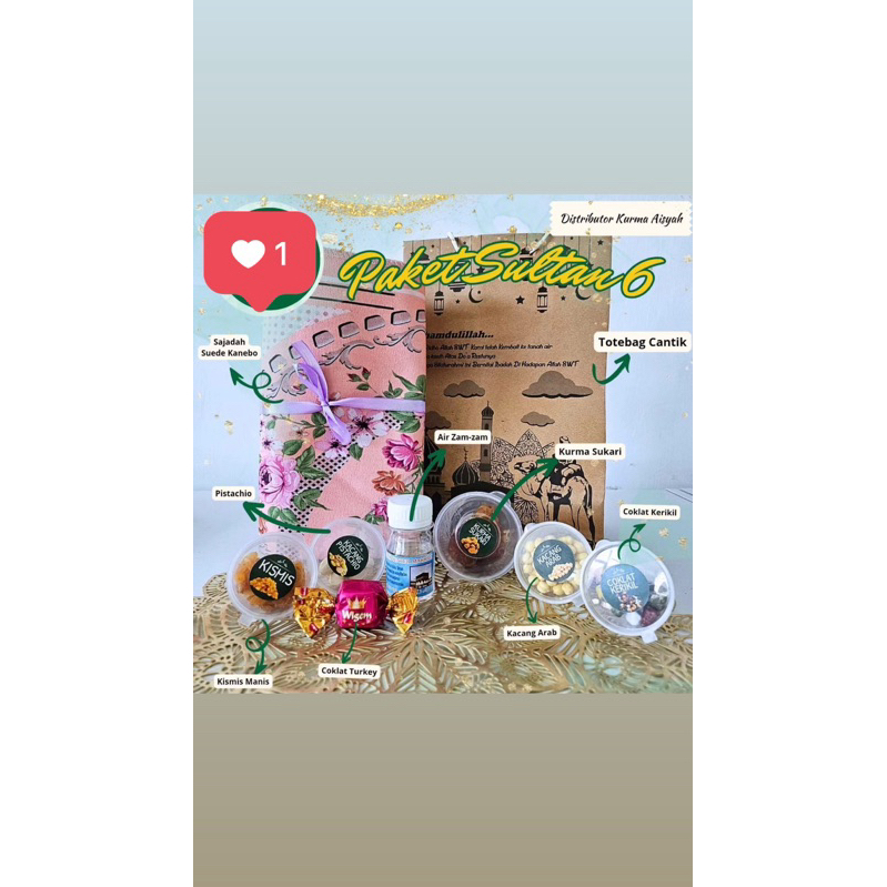 

paket sultan 6 oleh oleh haji dan umroh