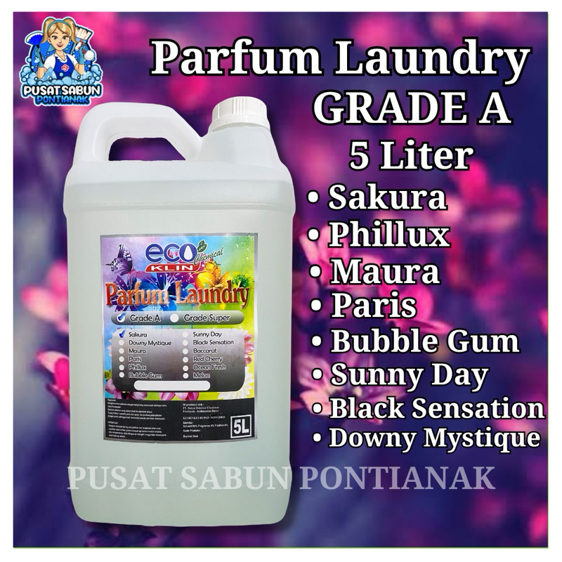 Laundry Parfum Pewangi Pakaian ECOKLIN Berkualitas 5 Liter / PARFUM LAUNDRY MURAH BERKUALITAS / PARF
