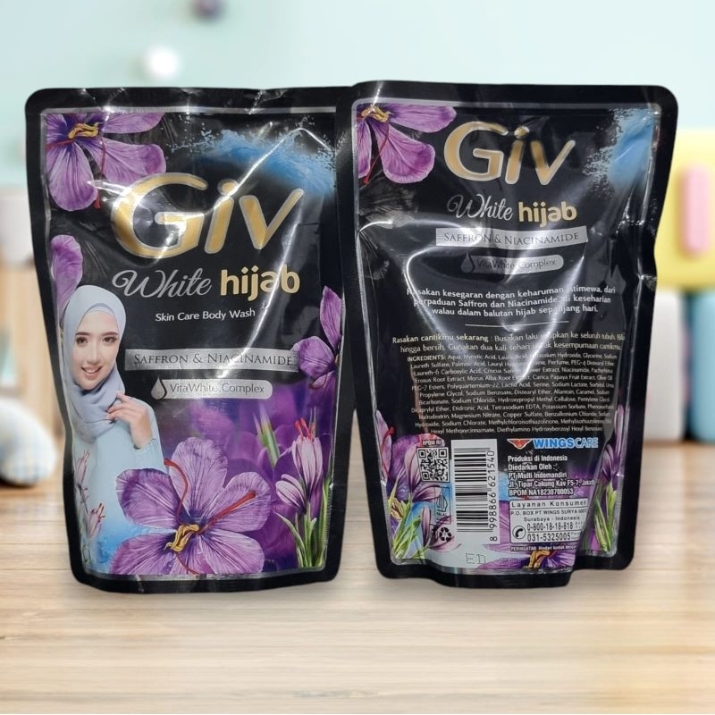 Sabun cair giv white hijab saffron&niacinamide 400ml