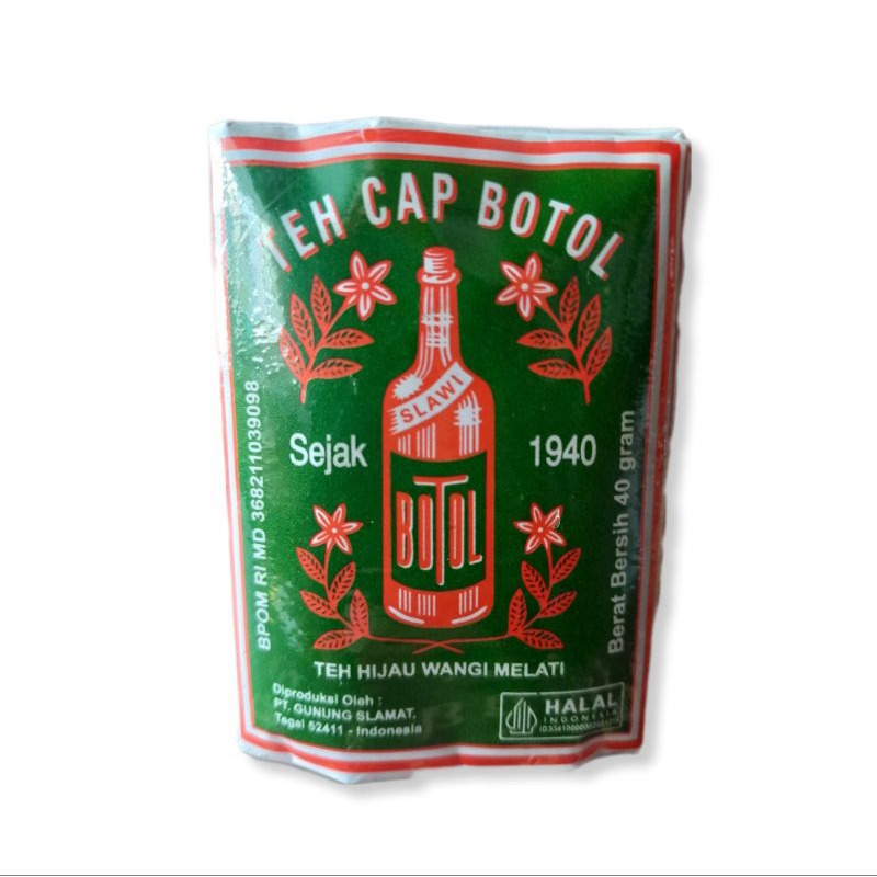 

Teh cap botol HIJAU 40 gram [PER SLOP]