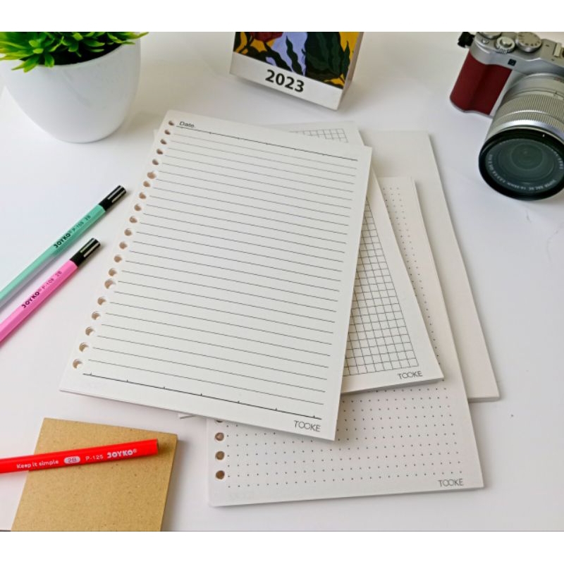 LOOSE LEAF A5 LUBANG 20 / ISI BINDER AESTHETIC / KERTAS BINDER
