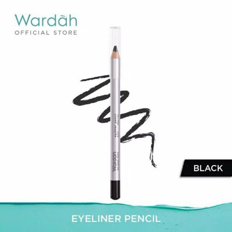 WARDAH EYELINER PENCIL BLACK / EYELINER WARDAH