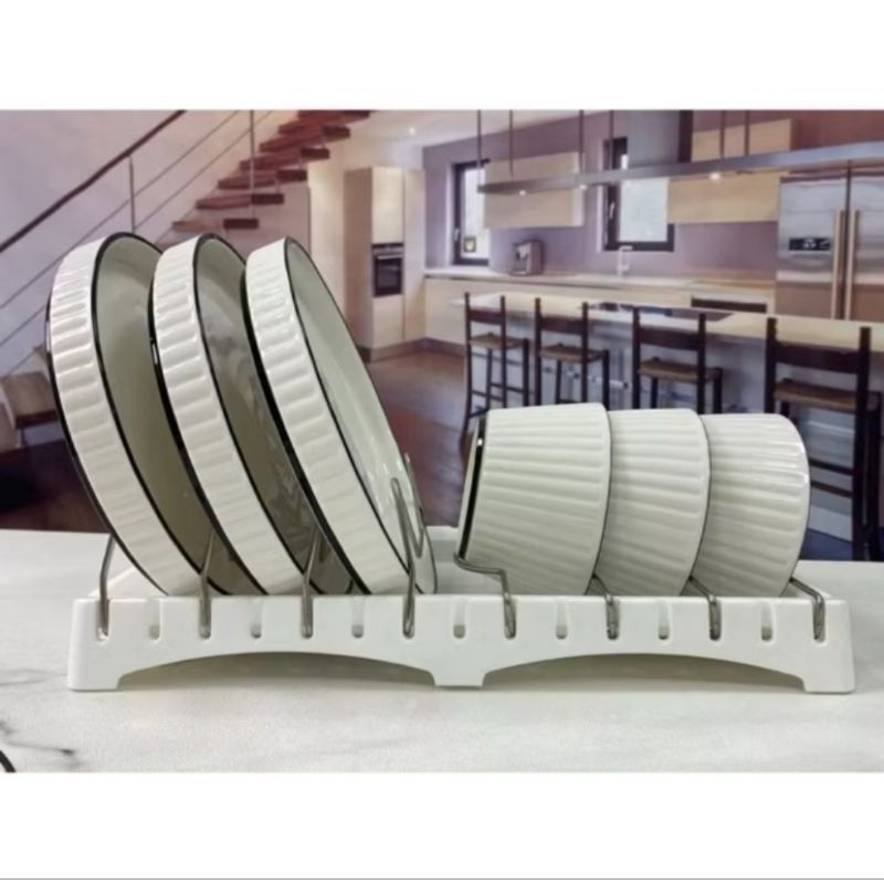 MINISO BALI | Stainless Rak Piring Mangkuk / Rak Pengiringan / Rak Pengering Tutup Panci