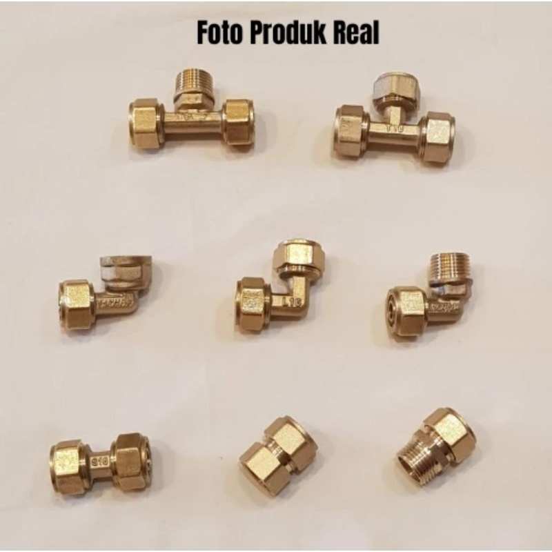 Fitting Air Panas Kuningan / Sambungan Pipa Air Panas / Knee / Sok / Nepel Air Panas
