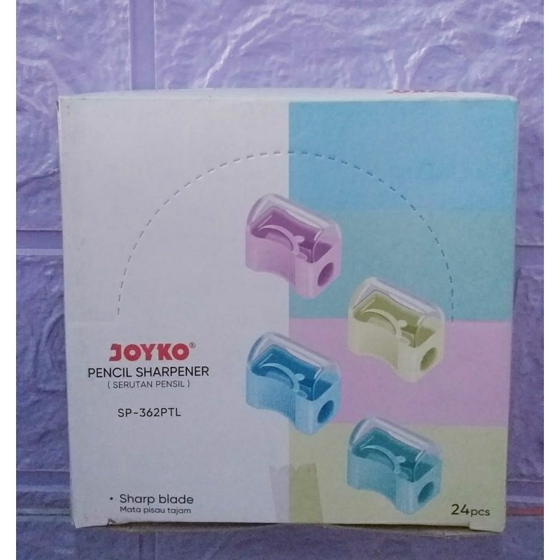 

JOYKO PENCIL SHARPENER ( Serutan Pensil ) isi 24 pcs,Praktis & Tajam