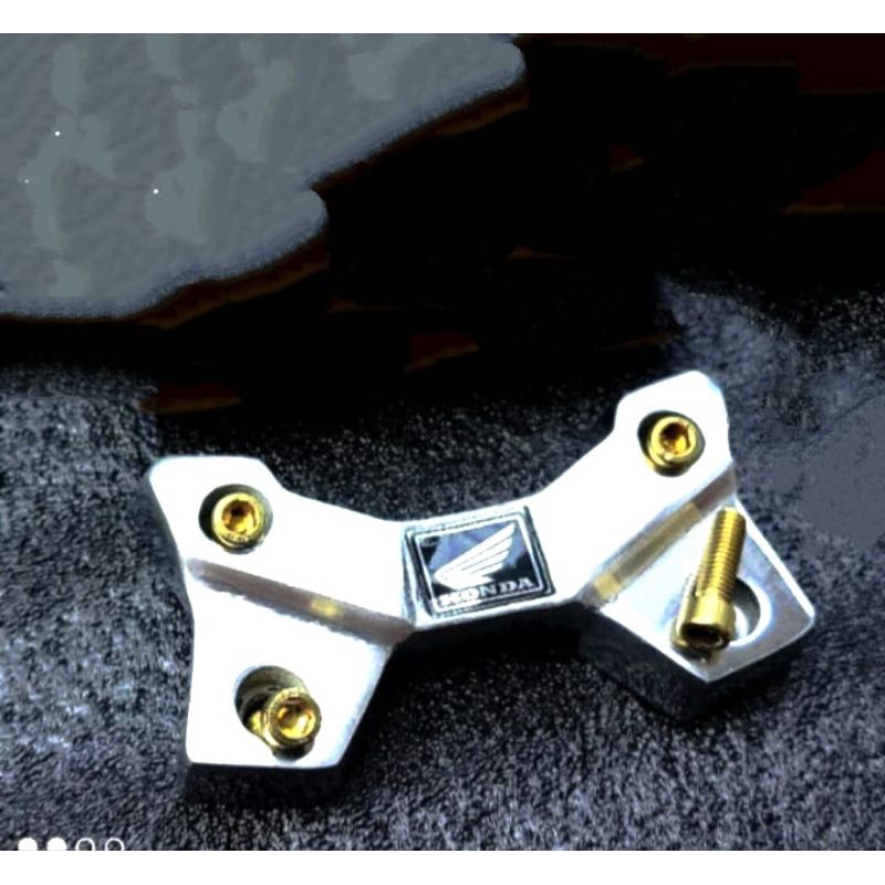 Raiser Stir CB150R LED set baut L Gold PNP MEGAPRO, TIGER, GL, CB klem tutup stir variasi