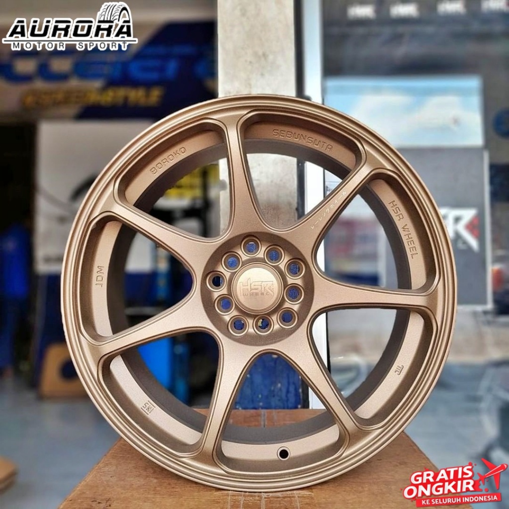 Velg ring 18 lubang 5 mobil xpander outlander crv hrv civic HSR Sebunsuta R18 bronze