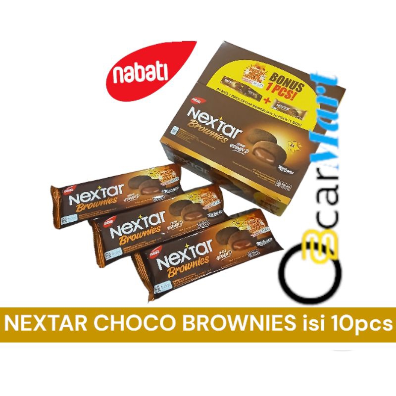 

NEXTAR BROWNIES COKELAT isi 10 dari NABATI Chocolate