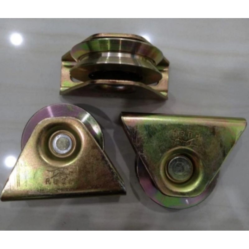 roda pintu pagar besi chrome tebal 2.5 inchi Roda gerbang garasi rumah 6cm roda bubut 21/2 inch