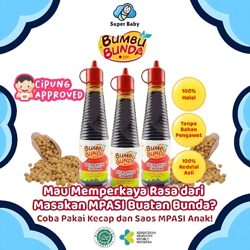 

SAUS KECAP BUMBU BUNDA BY ELIA KECAP MANIS ASIN IKAN MINYAK WIJEN SAUS TERIYAKI NON MSG 140ml