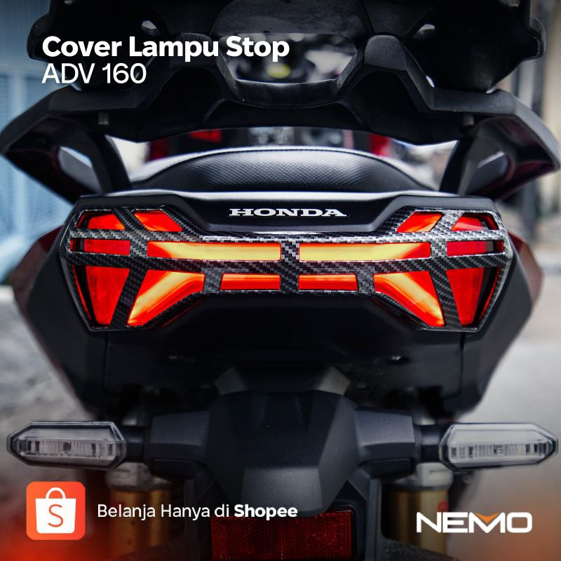cover lamp stop adv 160 carbon