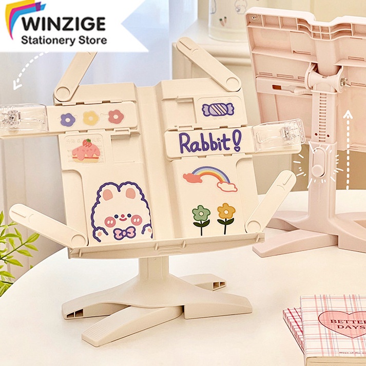 

KODE K43L Winzige Book Stand Reading Holder Penyangga Buku Dan Dudukan Buku Penahan Buku Alat Bantu Baca Kids Alat Tulis Stationery