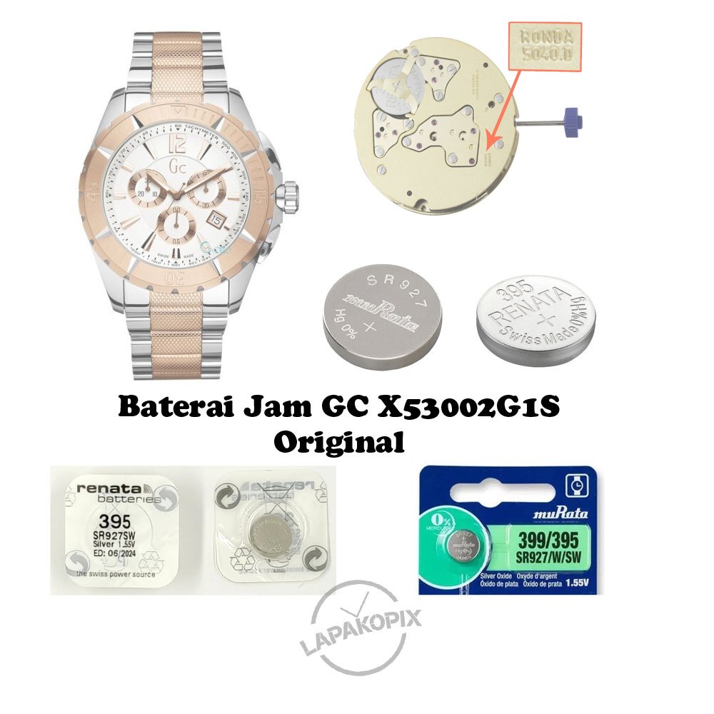 Baterai Gc X53002G1S Batre SR927SW Murata 927 Renata 395 Battery Silver Oxide 1.55V