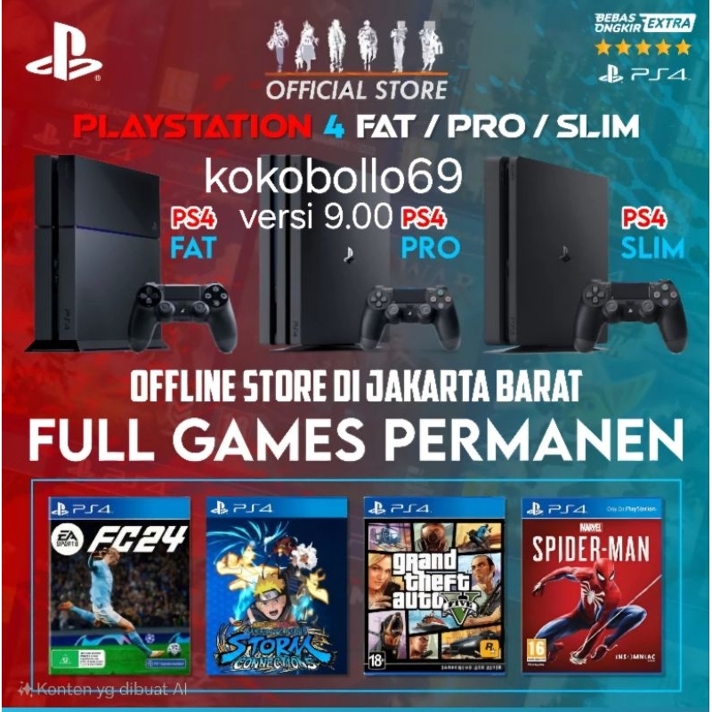 ps4 pro/slim/fat hen 9.00 full game+2 STIK