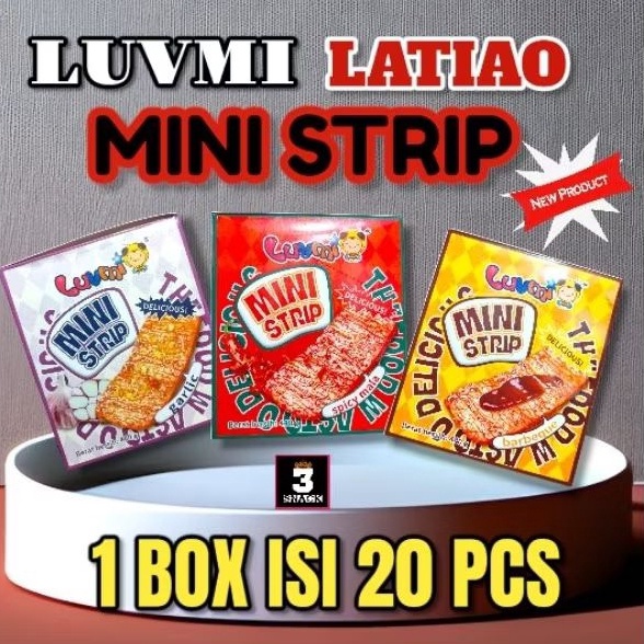 

MURAH Snack Latiao Mini Strip 1 Box Isi 2 Pcs Berkualitas
