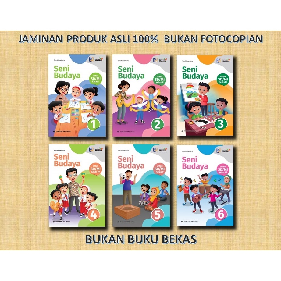 KODE U79S SENI BUDAYA KURIKULUM MERDEKA ERLANGGA KLS 12345 dan 6