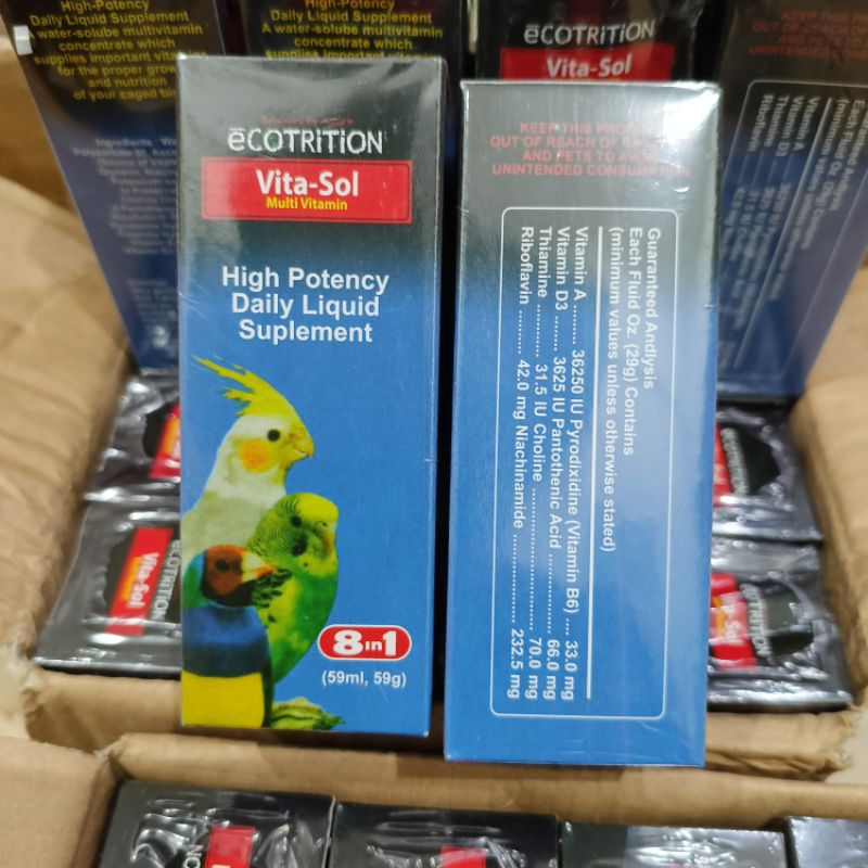 Vita sol multivitamin burung Vitasol vitamin untuk segala jenis burung harian londa dan breeding