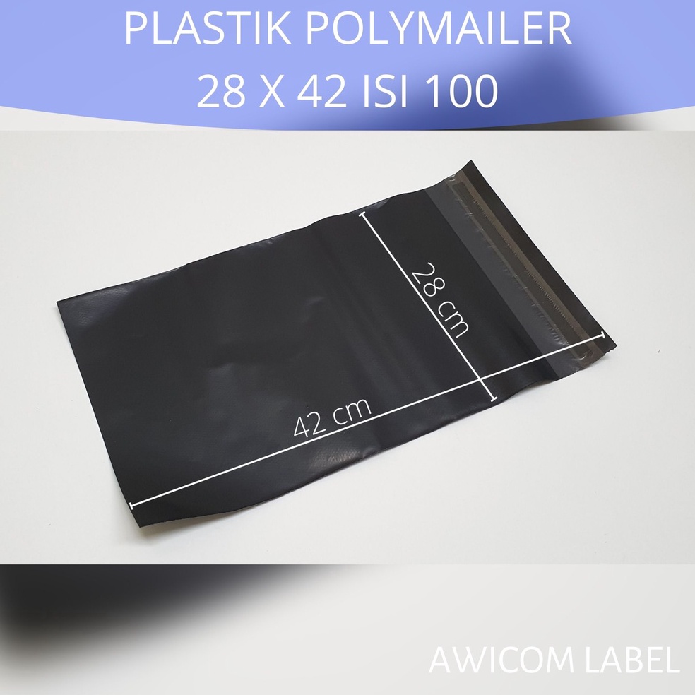 

KODE T2T 28x42 POLYMAILER Plastik Packing ukuran 28 x 42 cm isi 1