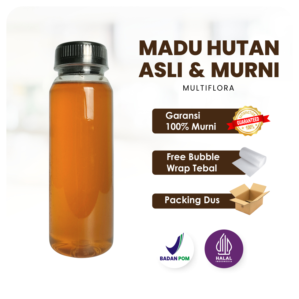 

Madu Asli Madu Hutan Liar 100% Raw Honey MULTIFLORA