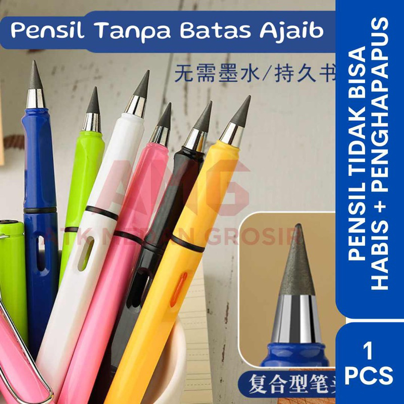 

PENSIL ABADI TIDAK BISA HABIS + PENGHAPUS PER PCS | PENSIL ETERNAL