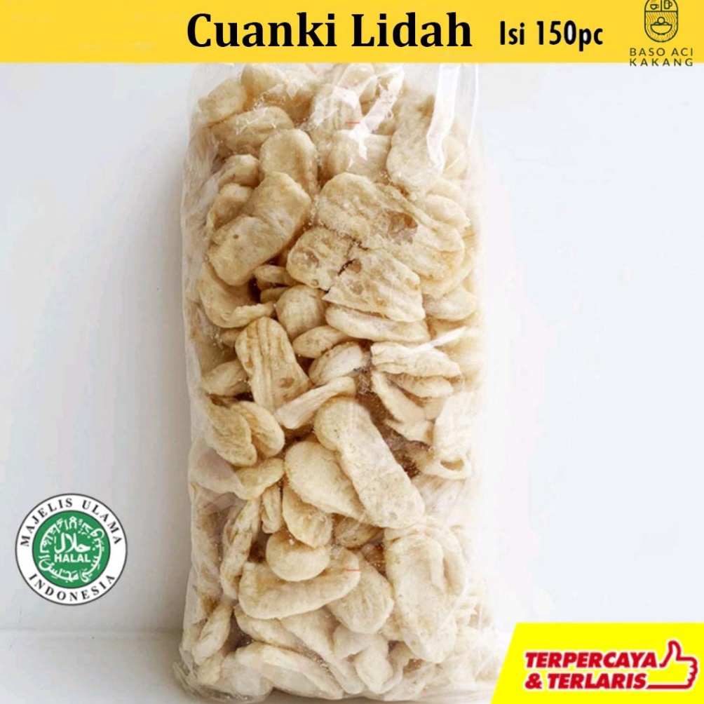 

MURAH Cuanki Lidah 15 Pcs Kualitas Premium Renyah Gurih Toping Seblak Baso Aci Berkualitas