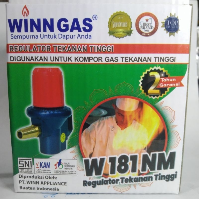 Regulator win gas kompor joss SNI murah non-meter
